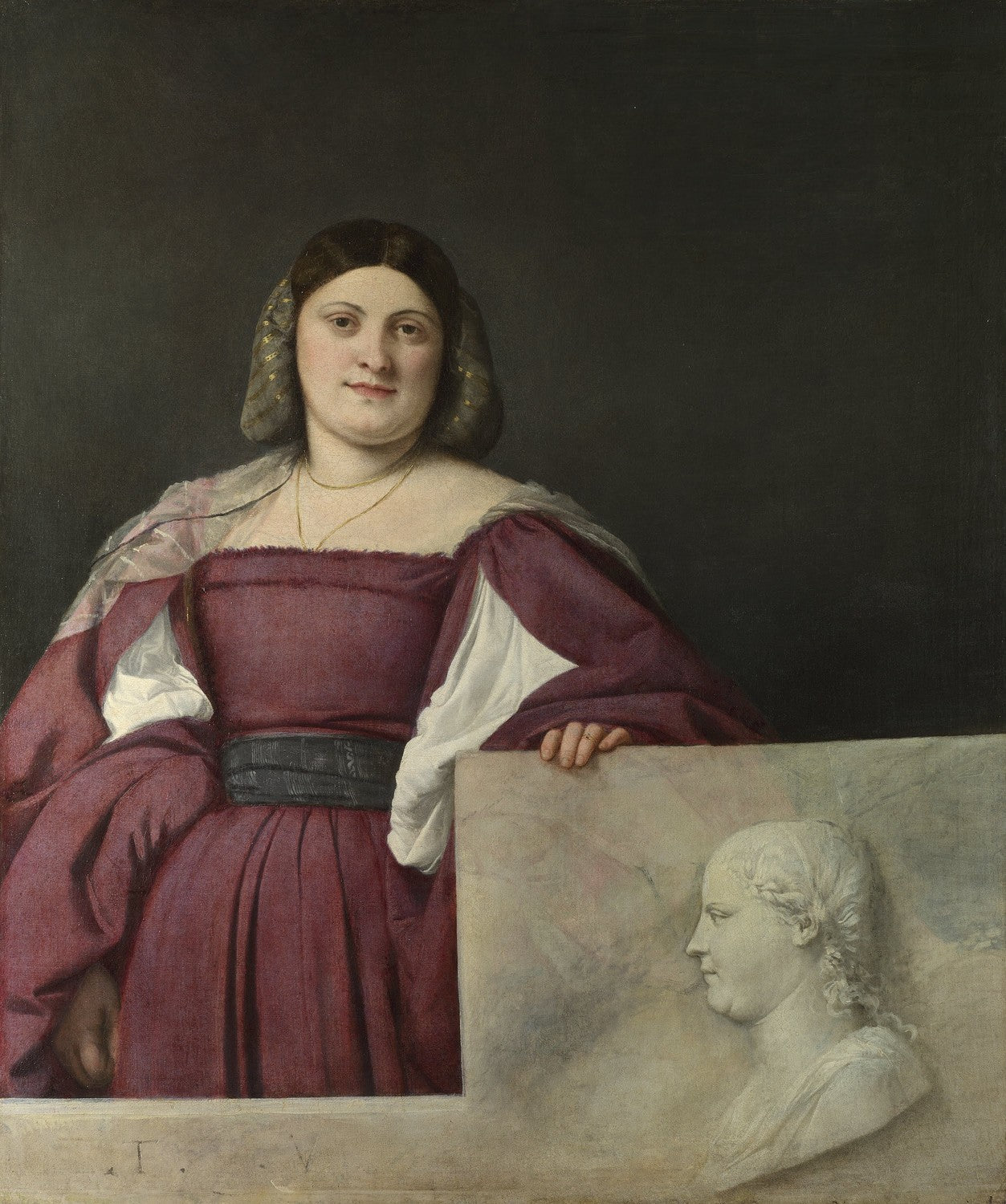 Portrait of a Lady ('La Schiavona') by Titian