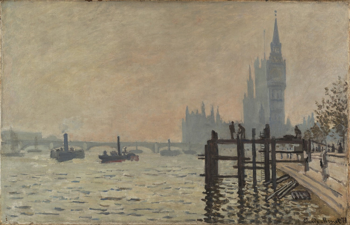 The Thames below Westminster by Claude Monet