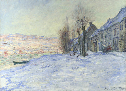 Lavacourt under Snow by Claude Monet