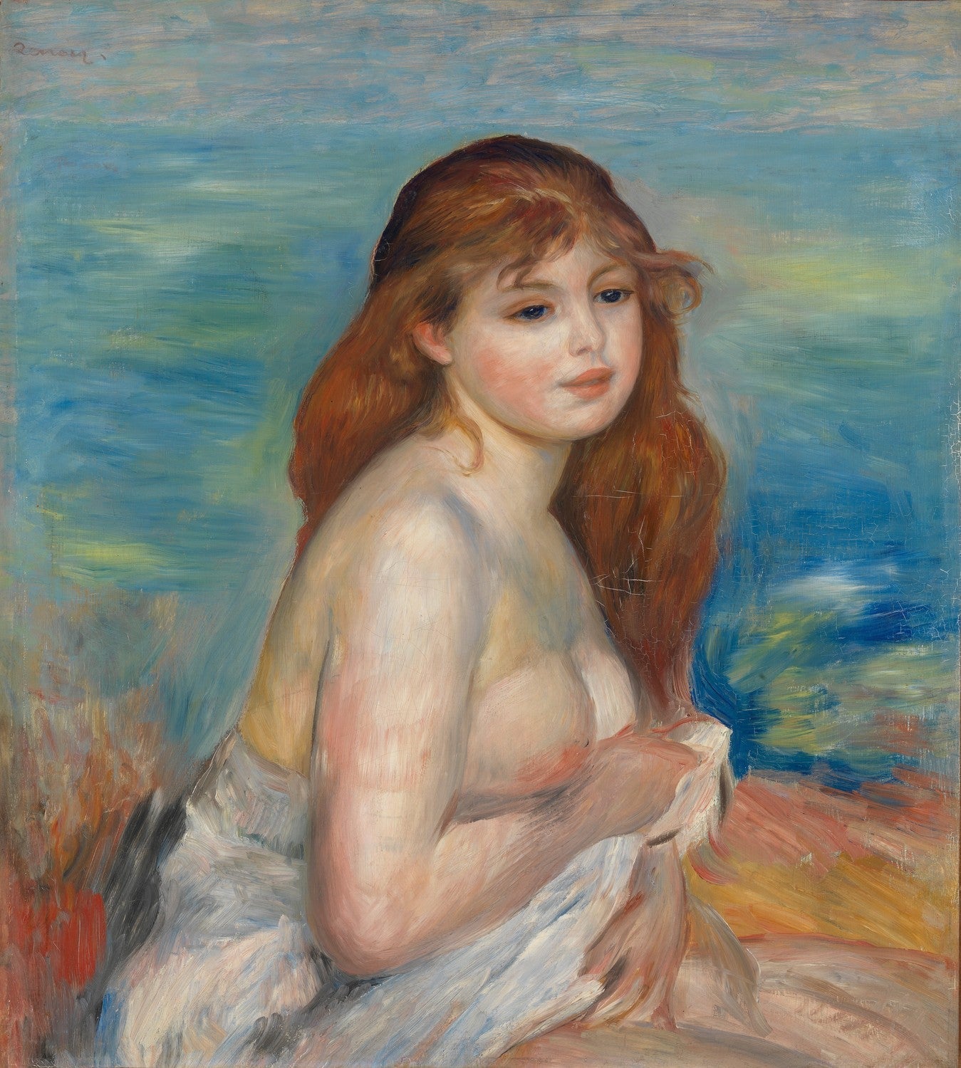 Etter badet by Pierre-Auguste Renoir