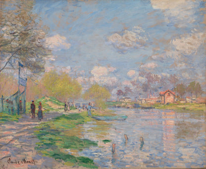 Spring by the Seine by Claude Monet