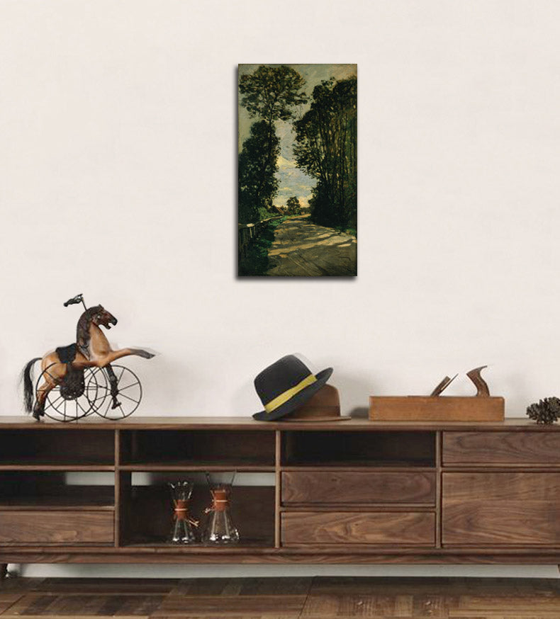 Walk (Road of the Farm Saint-Siméon) - by Claude Monet