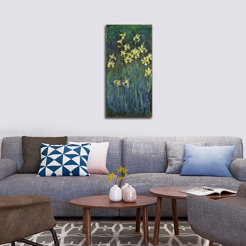 Yellow Irises - by Claude Monet