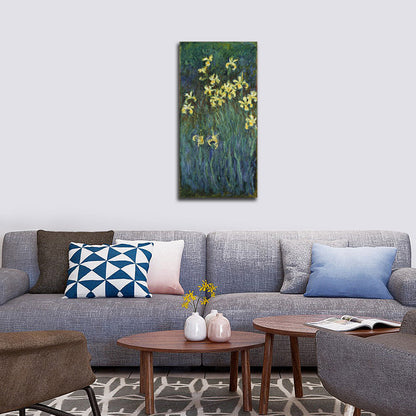 Yellow Irises - by Claude Monet