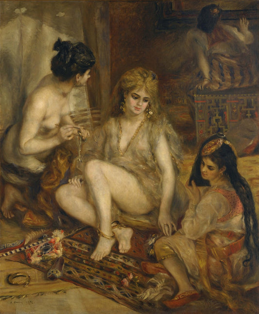 Parisiennes in Algerian Costume or Harem by Pierre-Auguste Renoir