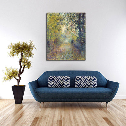 In the Woods - by Pierre-Auguste Renoir