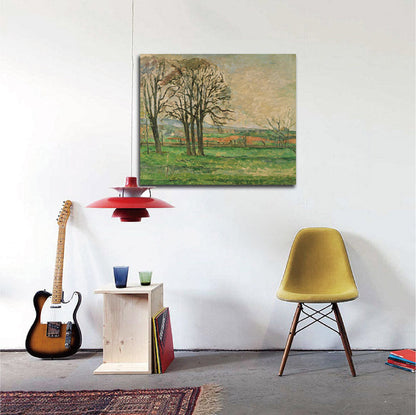 The Bare Trees at Jas de Bouffan - by Paul Cézanne