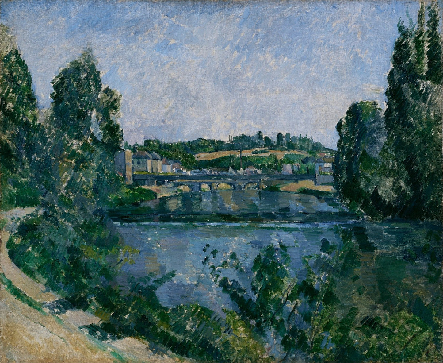 The Bridge and Dam at Pontoise (Le Pont et le Barrage à Pontoise) by Paul Cézanne