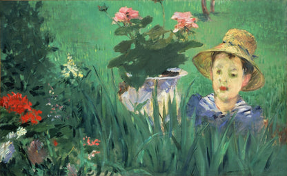 Boy in Flowers (Jacques Hoschedé) by Édouard Manet