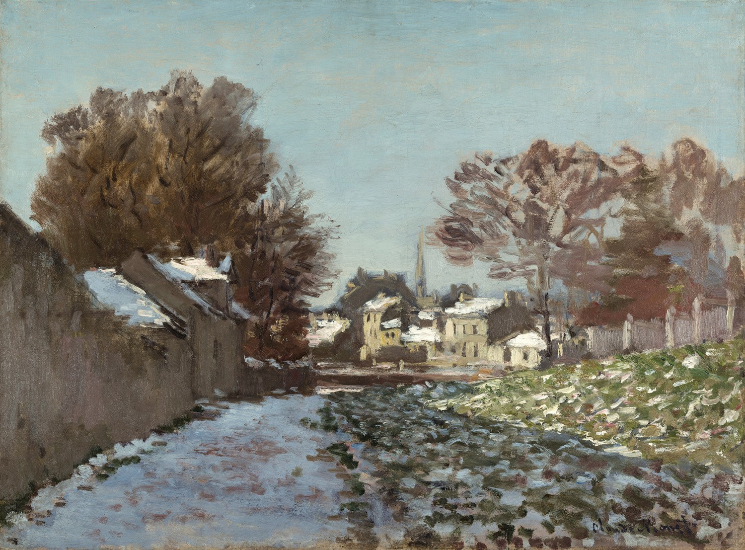 Snow at Argenteuil (Neige à Argenteuil) by Claude Monet