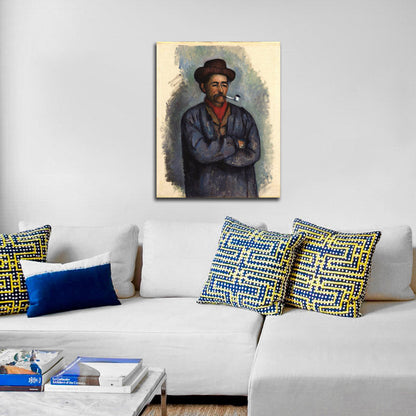 Man with a Pipe (L'homme à la pipe) - by Paul Cézanne