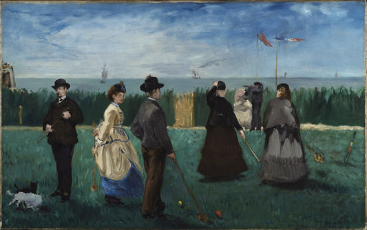 The Croquet Party (La partie de croquet) by Édouard Manet