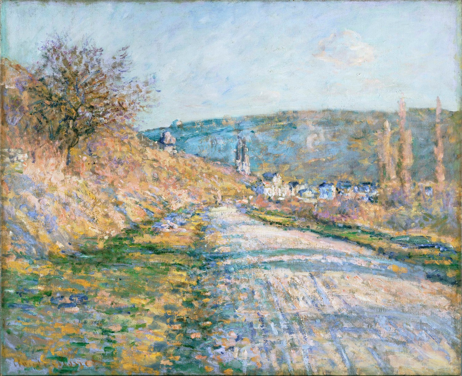 The Road to Vétheuil by Claude Monet