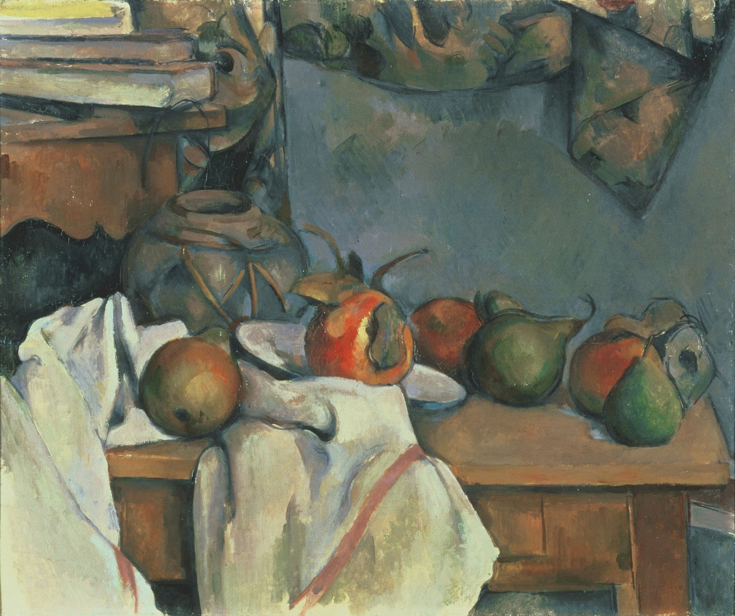 Ginger Pot with Pomegranate and Pears by Paul Cézanne