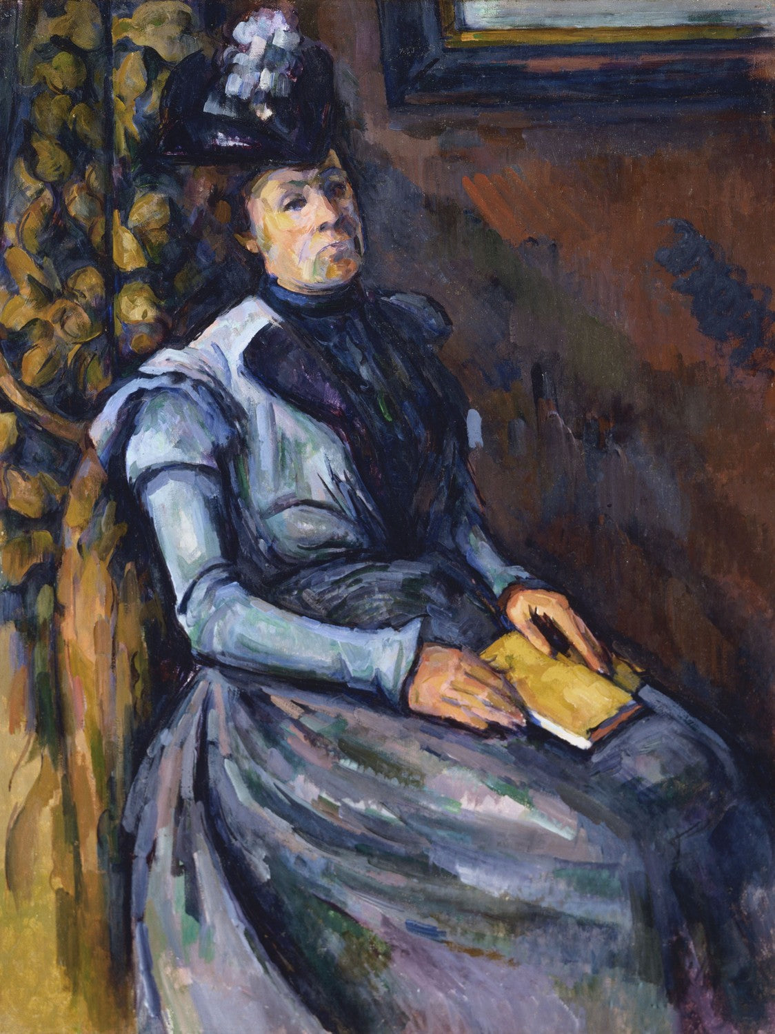 Seated Woman in Blue by Paul Cézanne