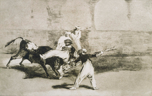 A Moor Caught by the Bull... from La Tauromaquia by Francisco Goya y Lucientes