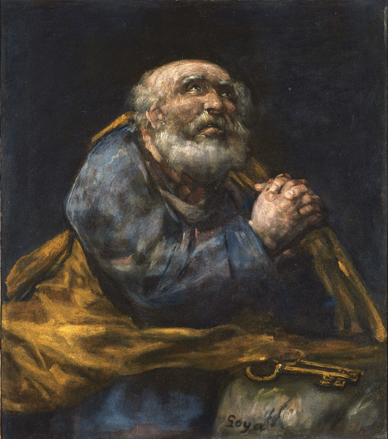 The Repentant St. Peter by Francisco Goya y Lucientes