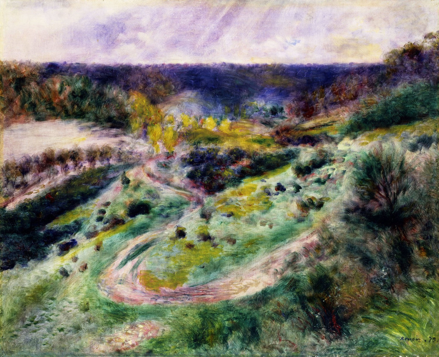 Road at Wargemont by Pierre-Auguste Renoir