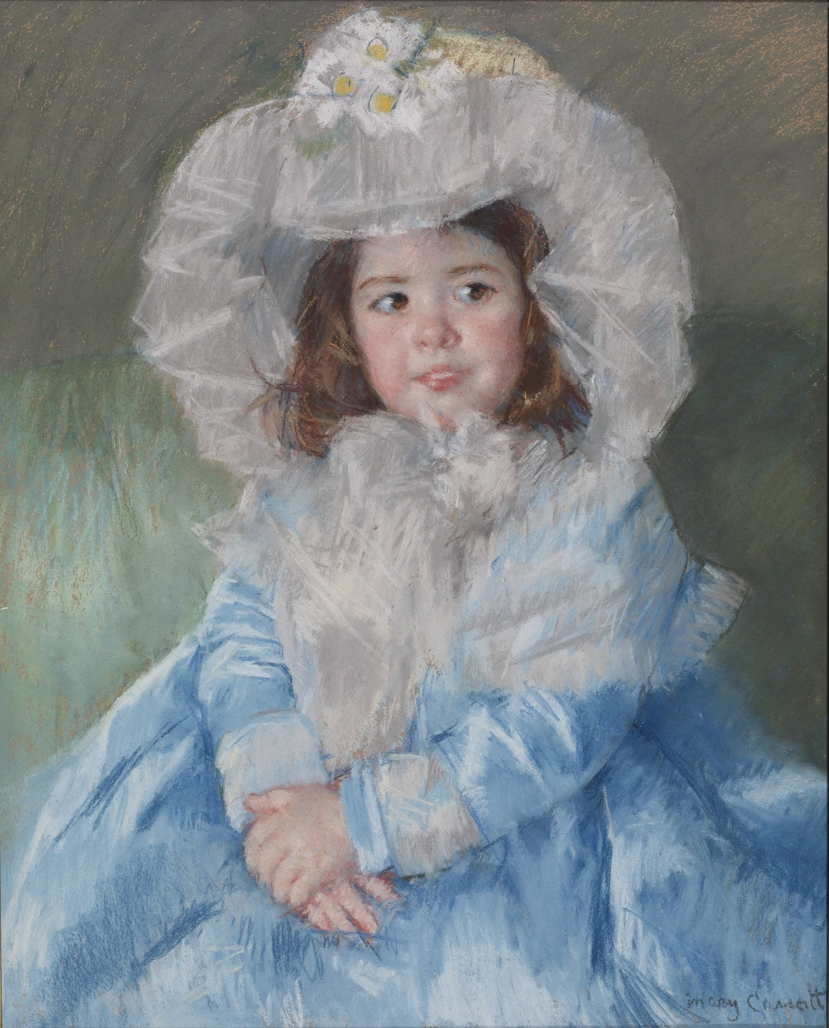 Margot (Lefebvre) in Blue by Mary Cassatt