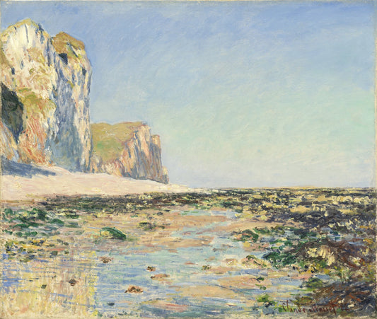 Seashore and Cliffs of Pourville in the Morning by Claude Monet