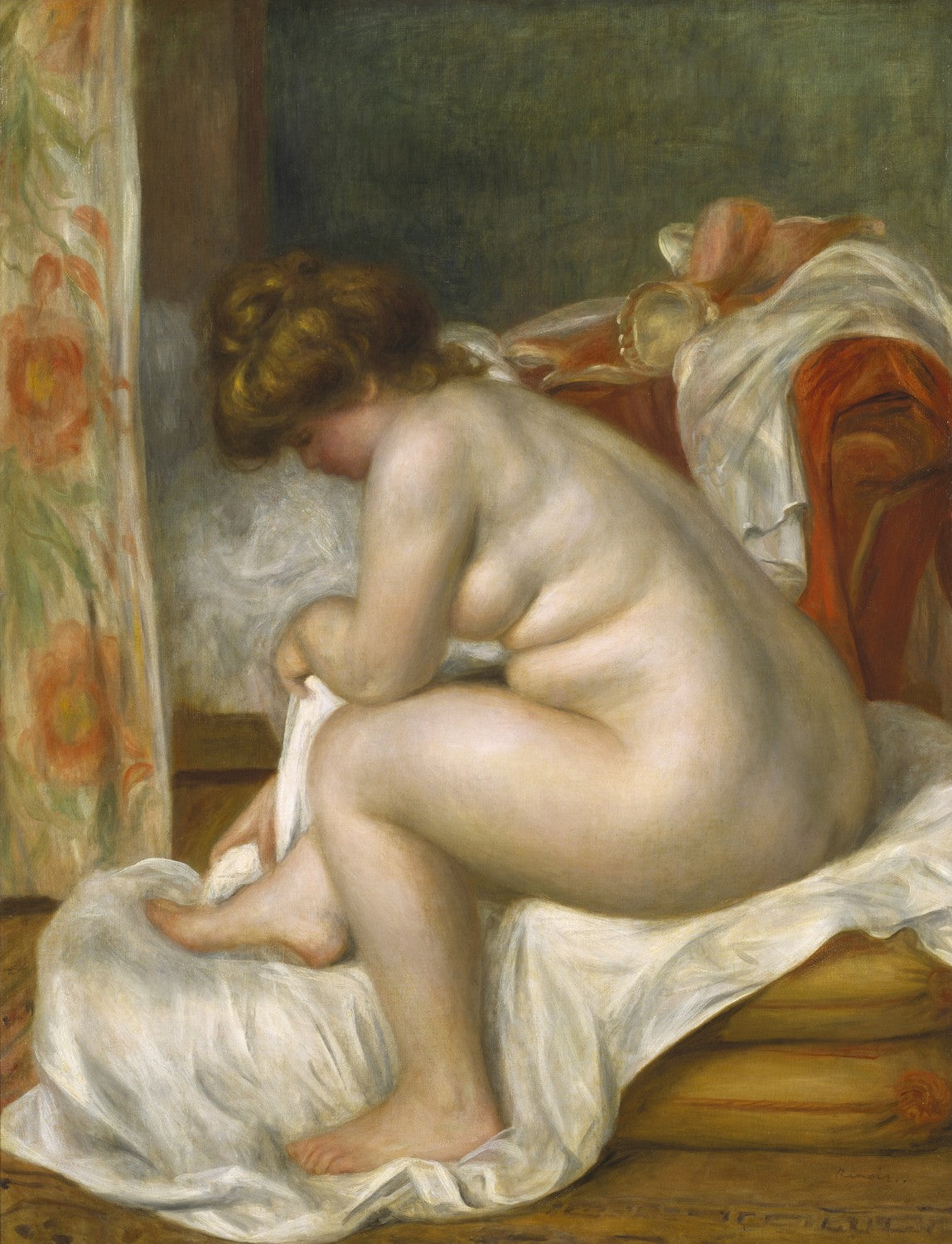 Woman After Bath by Pierre-Auguste Renoir