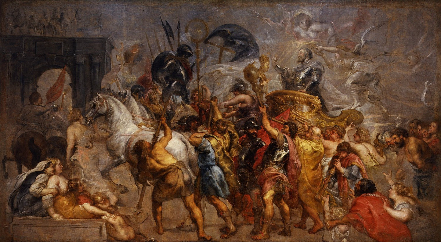 Triumphal entry of Henri IV in Paris by Peter Paul Rubens