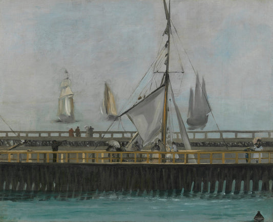 The jetty of Boulogne-sur-Mer by Édouard Manet