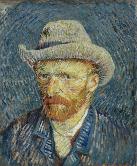 Self-portrait with grey felt hat by Vincent van Gogh