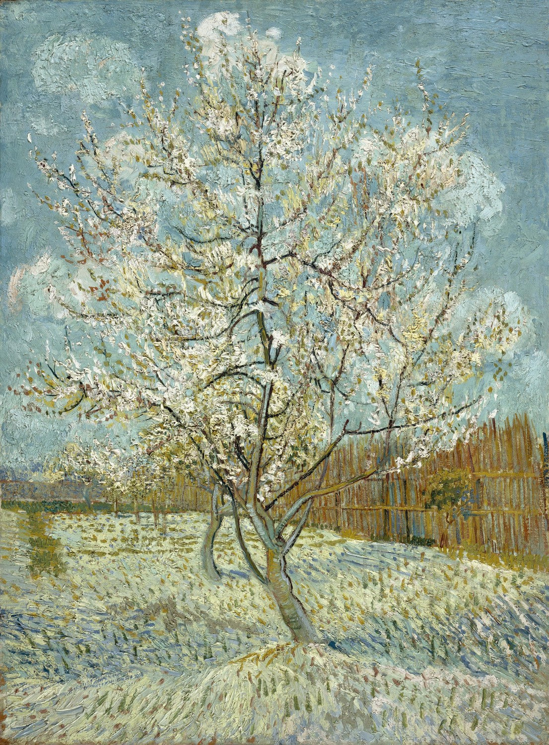 The Pink Peach Tree by Vincent van Gogh