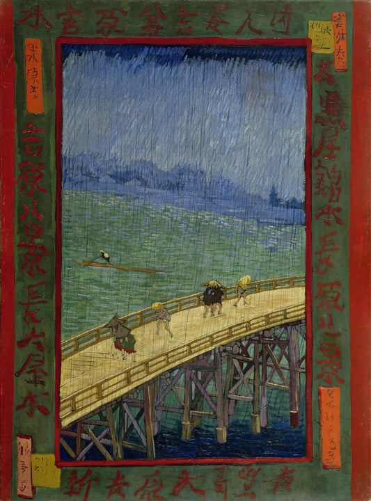 Bridge in the rain: after Hiroshige by Vincent van Gogh