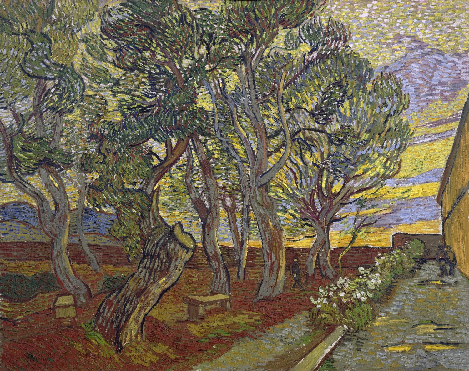 The garden of the Asylum by Vincent van Gogh