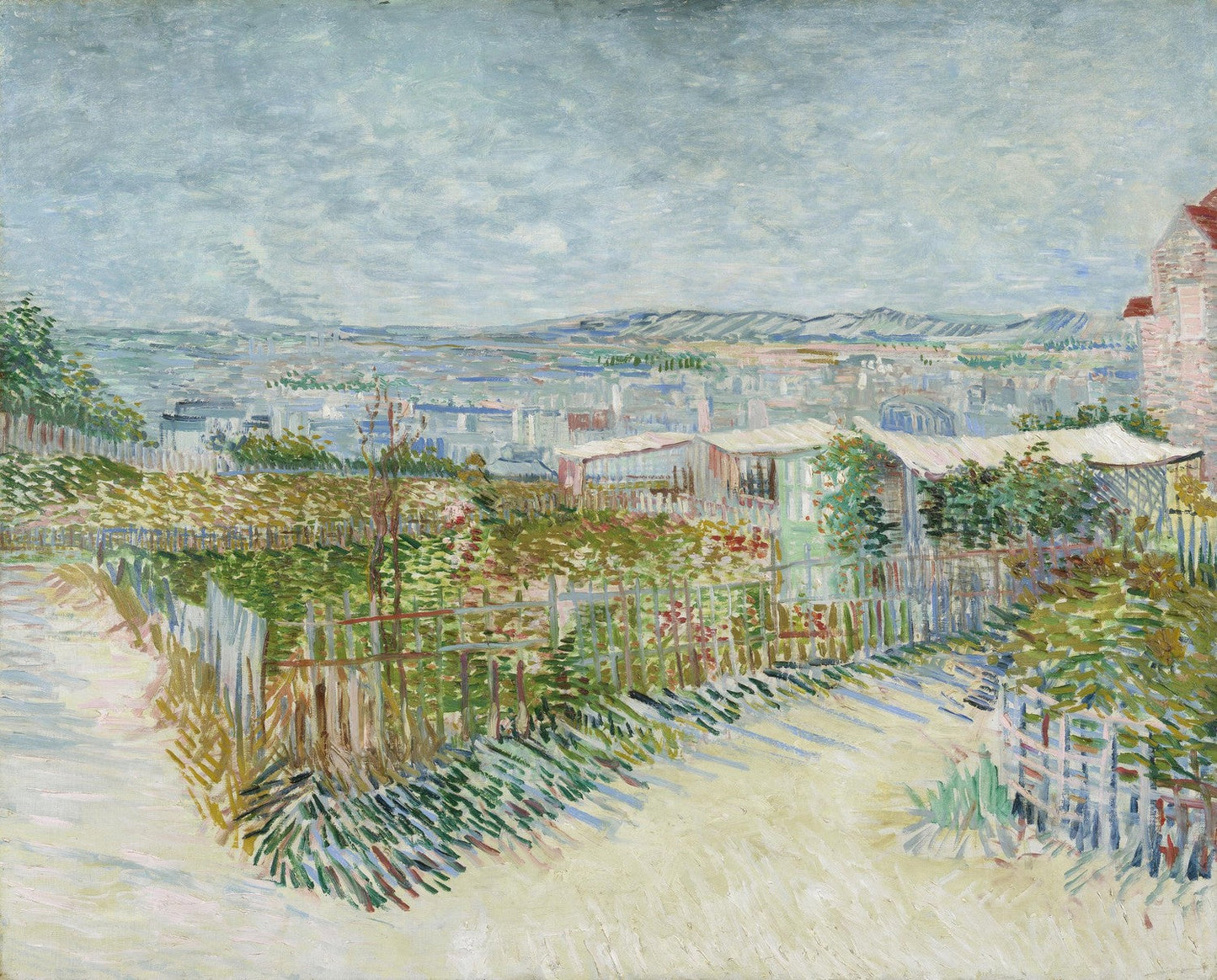 Montmartre: behind the Moulin de la Galette by Vincent van Gogh