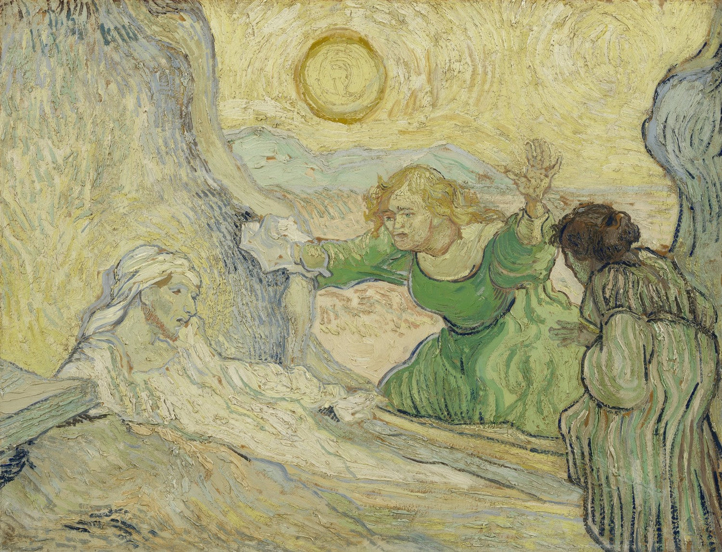 The raising of Lazarus (after Rembrandt) by Vincent van Gogh