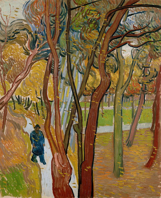 The Garden of Saint Paul's Hospital (`Leaf-Fall') by Vincent van Gogh