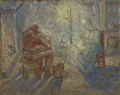 Evening (after Millet) by Vincent van Gogh