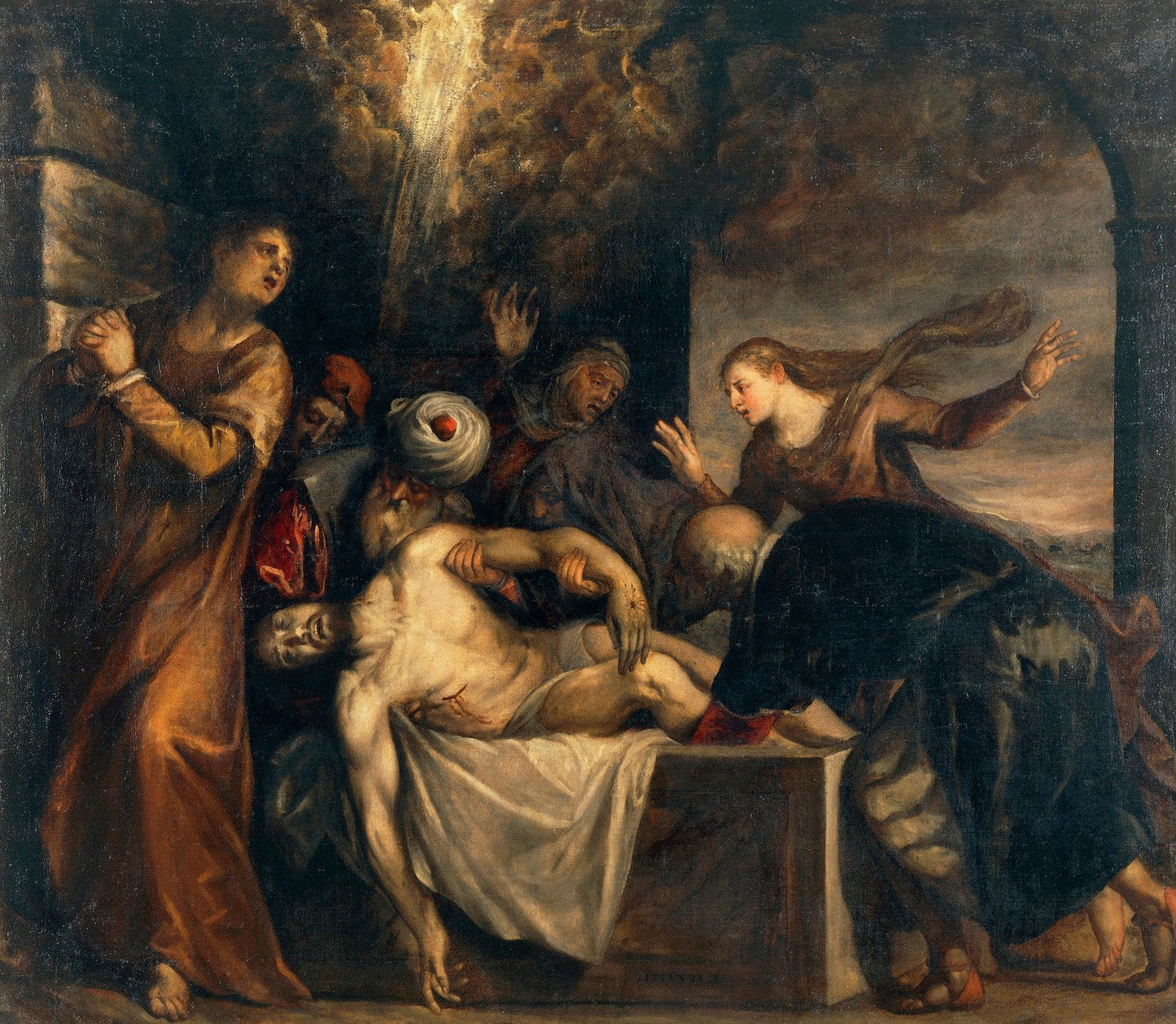 The Placing of Christ in the Sepulchre by Titian