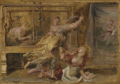 Pallas and Arachne by Peter Paul Rubens