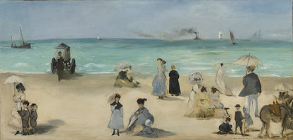 On the Beach, Boulogne-sur-Mer by Édouard Manet