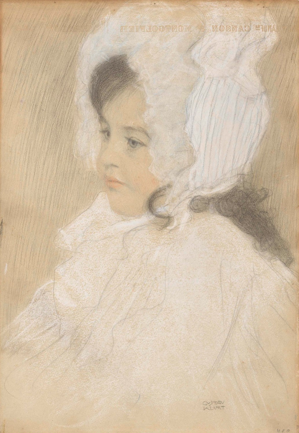 Portrait of a child (Marie Moll) by Gustav Klimt