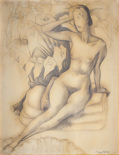 Nude with Calla Lilies