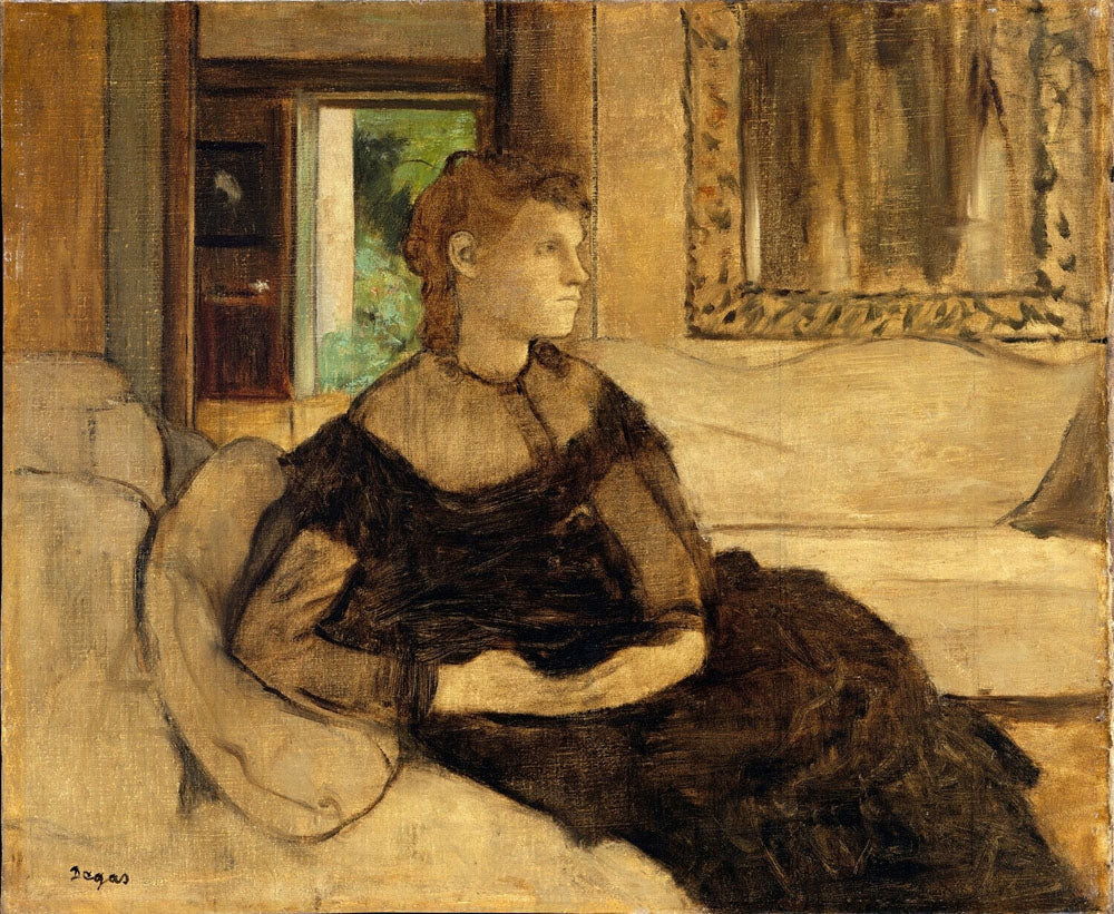 Madame Théodore Gobillard (Yves Morisot, 1838–1893) - by Edgar Degas