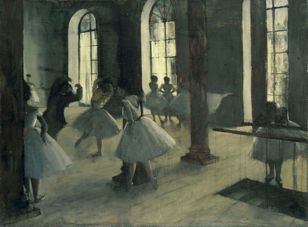 La Répétition au foyer de la danse - by Edgar Degas