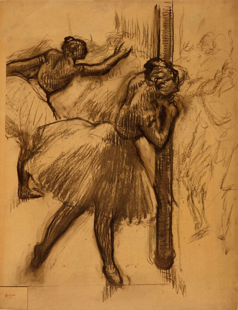 Danseuse, appuyée à une colonne (Dancer, Leaned Against a Column) - by Edgar Degas