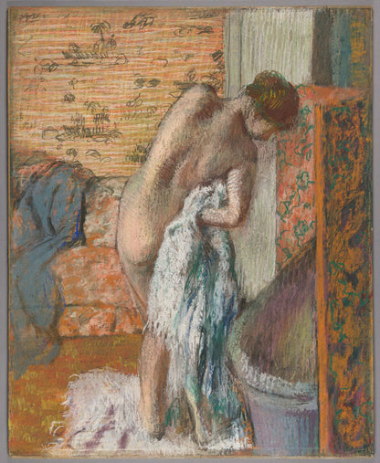 Après le bain (Femme s'essuyant) - by Edgar Degas