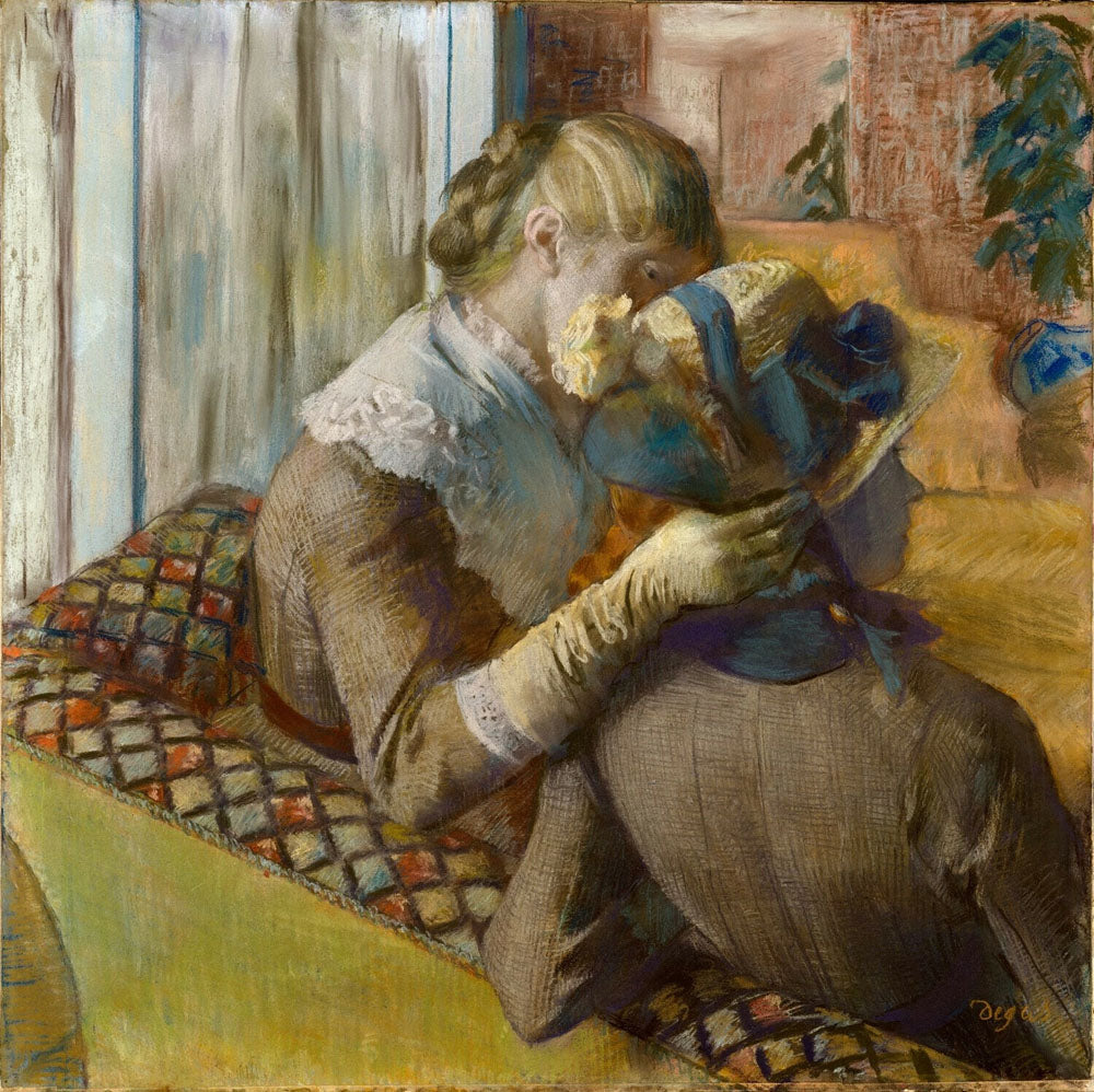 At the Milliner's - by Edgar Degas