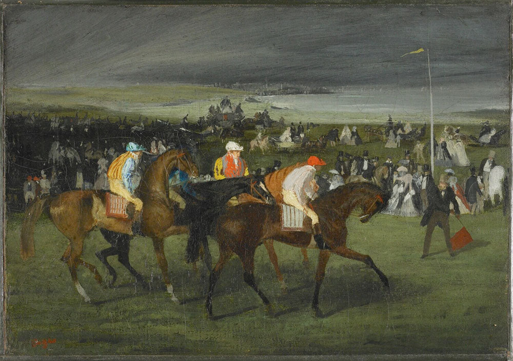 At the Races:  The Start - by Edgar Degas