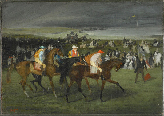 At the Races:  The Start - by Edgar Degas