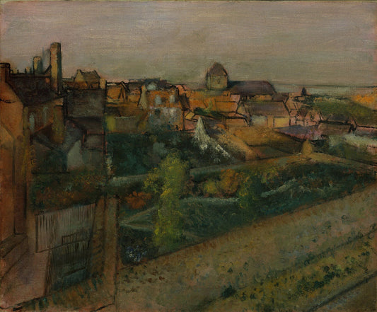 View of Saint-Valéry-sur-Somme - by Edgar Degas