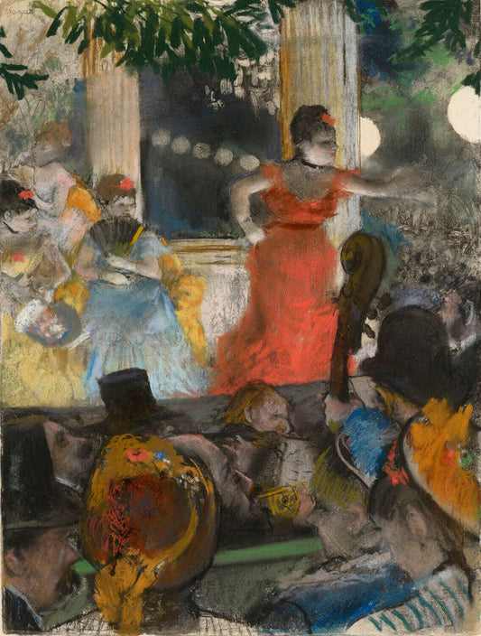 Café-Concert at Les Ambassadeurs - by Edgar Degas