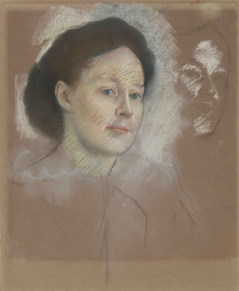 The Artist's Cousin, Probably Mrs. William Bell (Mathilde Musson, 1841–1878) - by Edgar Degas